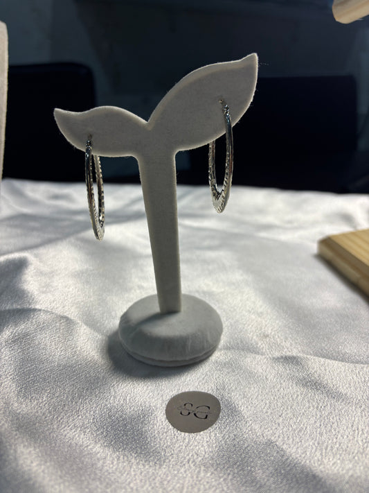 Orecchini Ovale Martellato