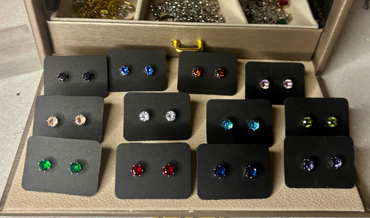 Orecchini punto luce color