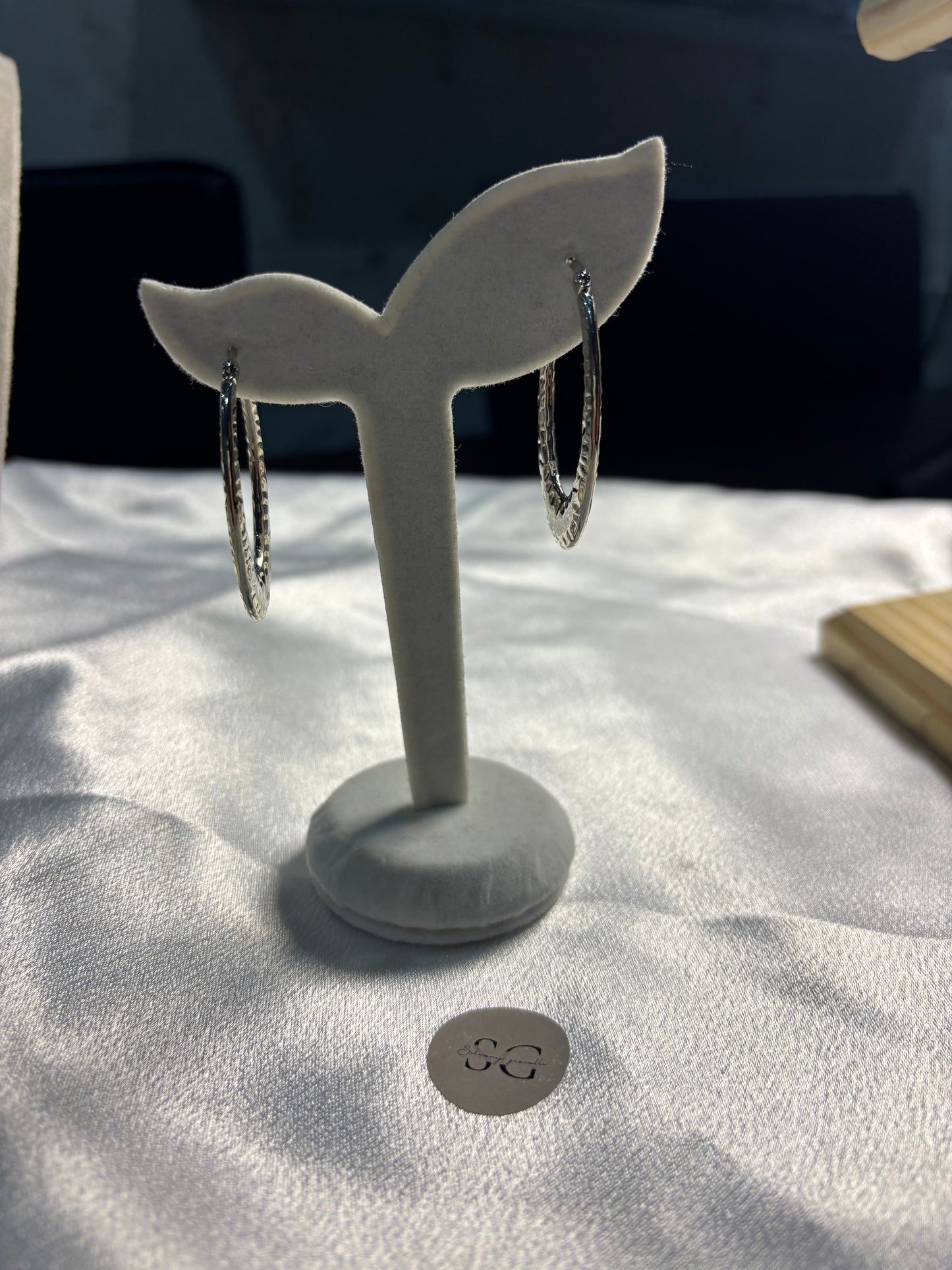 Orecchini Ovale Martellato