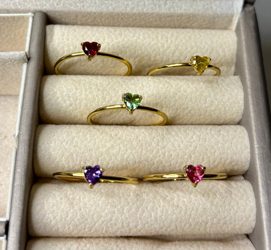 Anello Diamond cuore