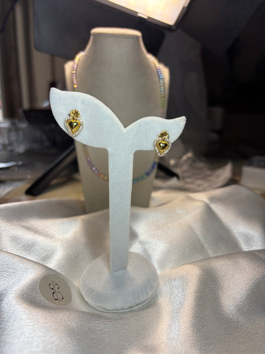 Orecchini Cuore Sacro